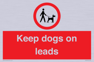 Keep dogs on leads
